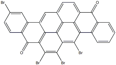 5,6,7,11-Tetrabromo-8,16-pyranthrenedione 结构式