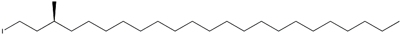 [S,(+)]-1-Iodo-3-methyltricosane 结构式