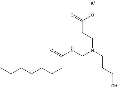 3-[N-(3-Hydroxypropyl)-N-(octanoylaminomethyl)amino]propionic acid potassium salt 结构式