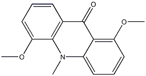 1,5-Dimethoxy-10-methylacridin-9(10H)-one 结构式