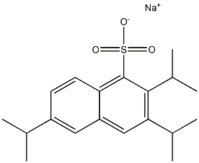 2,3,6-Triisopropyl-1-naphthalenesulfonic acid sodium salt 结构式