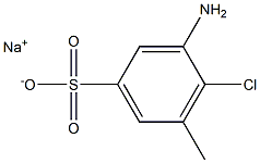 3-Amino-4-chloro-5-methylbenzenesulfonic acid sodium salt 结构式