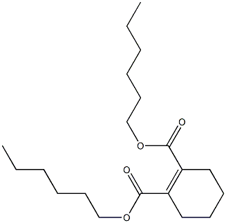 1-Cyclohexene-1,2-dicarboxylic acid dihexyl ester 结构式