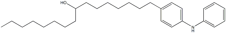 4-(8-Hydroxyhexadecyl)phenylphenylamine 结构式