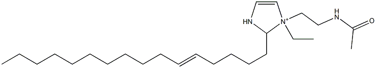 1-[2-(Acetylamino)ethyl]-1-ethyl-2-(5-hexadecenyl)-4-imidazoline-1-ium 结构式