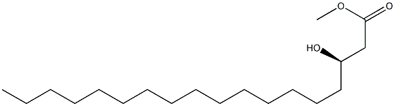 [R,(-)]-3-Hydroxystearic acid methyl ester 结构式