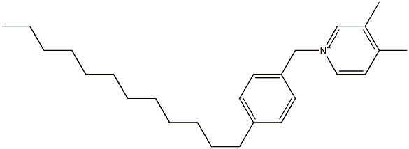 1-(4-Dodecylbenzyl)-3,4-dimethylpyridinium 结构式