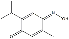 2-Isopropyl-5-methyl-4-(hydroxyimino)-2,5-cyclohexadien-1-one 结构式