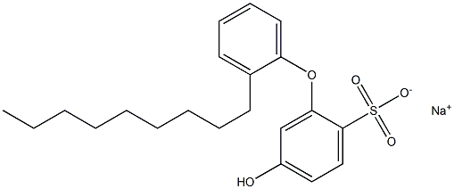5-Hydroxy-2'-nonyl[oxybisbenzene]-2-sulfonic acid sodium salt 结构式