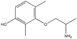 1-(2,6-Dimethyl-3-hydroxyphenoxy)propan-2-amine 结构式