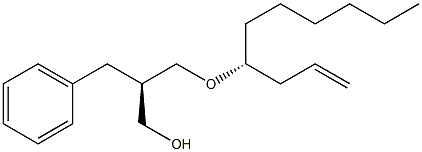 (2R)-3-[[(4R)-1-Decen-4-yl]oxy]-2-benzyl-1-propanol 结构式