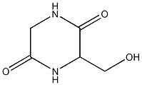 3-Hydroxymethyl-2,5-piperazinedione 结构式