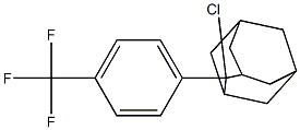 2-Chloro-2-[4-(trifluoromethyl)phenyl]adamantane 结构式