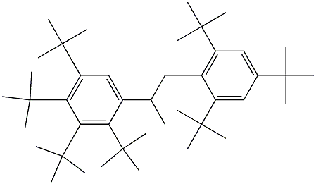 2-(2,3,4,5-Tetra-tert-butylphenyl)-1-(2,4,6-tri-tert-butylphenyl)propane 结构式