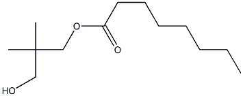Octanoic acid 3-hydroxy-2,2-dimethylpropyl ester 结构式