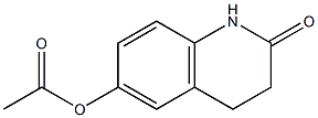 Acetic acid (2-oxo-1,2,3,4-tetrahydroquinolin)-6-yl ester 结构式