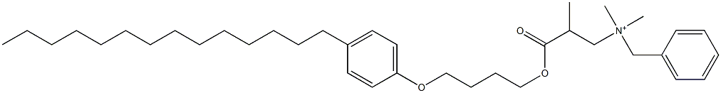 N,N-Dimethyl-N-benzyl-N-[2-[[4-(4-tetradecylphenyloxy)butyl]oxycarbonyl]propyl]aminium 结构式