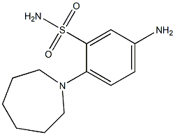 5-Amino-2-[(hexahydro-1H-azepin)-1-yl]benzenesulfonamide 结构式