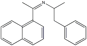 N-[1-(1-Naphtyl)ethylidene]-1-phenyl-2-propanamine 结构式