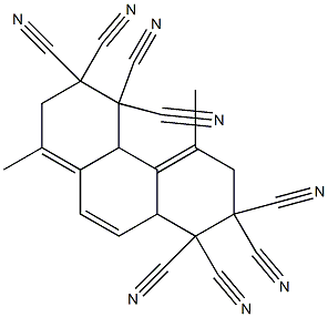 1,5-Dimethyl-2,3,4,4a,6,7,8,8a-octahydrophenanthrene-3,3,4,4,7,7,8,8-octacarbonitrile 结构式