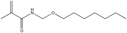 N-(Heptyloxymethyl)methacrylamide 结构式