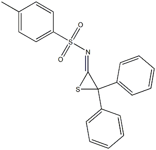 N-[(2Z)-3,3-Diphenylthiiran-2-ylidene]-4-methylbenzenesulfonamide 结构式