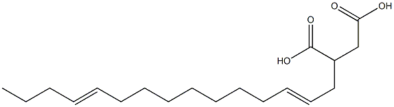 (2,11-Pentadecadienyl)succinic acid 结构式