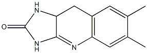6,7-Dimethyl-9,9a-dihydro-1H-imidazo[4,5-b]quinolin-2(3H)-one 结构式