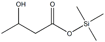 3-Hydroxybutyric acid (trimethylsilyl) ester 结构式