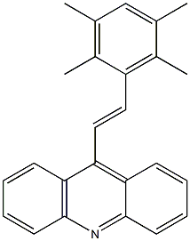 9-[(E)-2-(2,3,5,6-Tetramethylphenyl)ethenyl]acridine 结构式