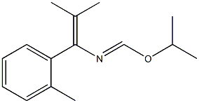 1-(2-Methylphenyl)-1-[(isopropyloxy)methyleneamino]-2-methyl-1-propene 结构式