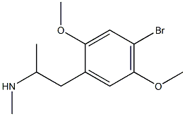 1,N-Dimethyl-2-(4-bromo-2,5-dimethoxyphenyl)ethanamine 结构式