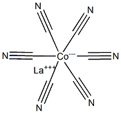 Lanthanum hexacyanocobaltate(III) 结构式