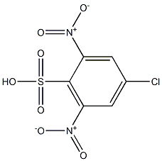 4-Chloro-2,6-dinitrobenzenesulfonic acid 结构式