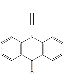 10-(1-Propynyl)-9,10-dihydroacridine-9-one 结构式