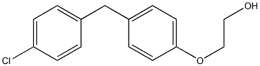 2-[4-(p-Chlorobenzyl)phenoxy]ethanol 结构式