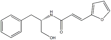 (E)-N-[(S)-1-Benzyl-2-hydroxyethyl]-3-(2-furanyl)acrylamide 结构式