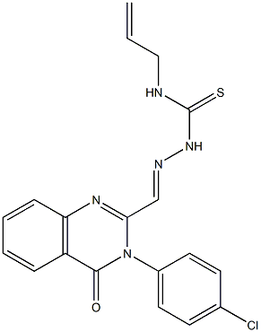 3-(4-Chlorophenyl)-2-[[[allylamino]thiocarbonylamino]iminomethyl]quinazolin-4(3H)-one 结构式