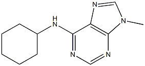 6-Cyclohexylamino-9-methyl-9H-purine 结构式