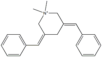 3,5-Dibenzylidene-1,1-dimethylpiperidinium 结构式