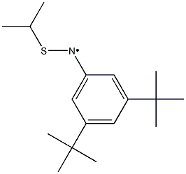 N-(3,5-Di-tert-butylphenyl)-N-(isopropylthio)aminyl radical 结构式