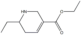 1,2,5,6-Tetrahydro-6-ethylpyridine-3-carboxylic acid ethyl ester 结构式