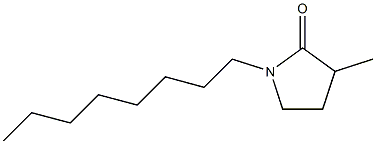 3-Methyl-1-octyl-2-pyrrolidone 结构式