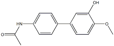 N-(3'-Hydroxy-4'-methoxy-1,1'-biphenyl-4-yl)acetamide 结构式