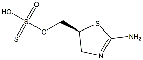 Thiosulfuric acid hydrogen S-[(2-amino-2-thiazolin-5-yl)methyl] ester 结构式