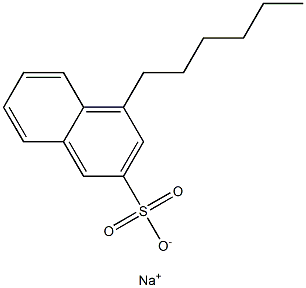 4-Hexyl-2-naphthalenesulfonic acid sodium salt 结构式