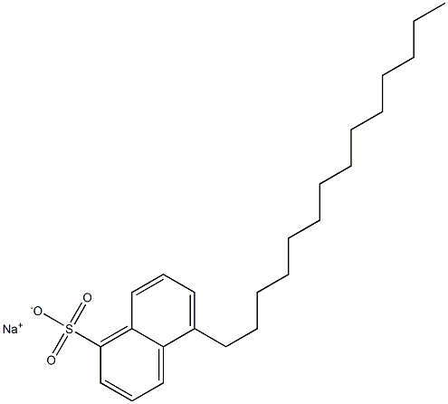 5-Tetradecyl-1-naphthalenesulfonic acid sodium salt 结构式