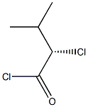 [S,(+)]-2-Chloro-3-methylbutyric acid chloride 结构式