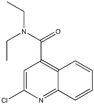 N,N-Diethyl-2-chloroquinoline-4-carboxamide 结构式