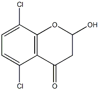 5,8-Dichloro-4-oxochroman-2-ol 结构式